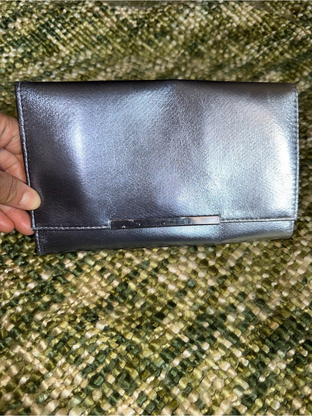 Bobbi Brown Silver Makeup Brush Bag, Travel Cosmetic Pouch Purse, Brand New!